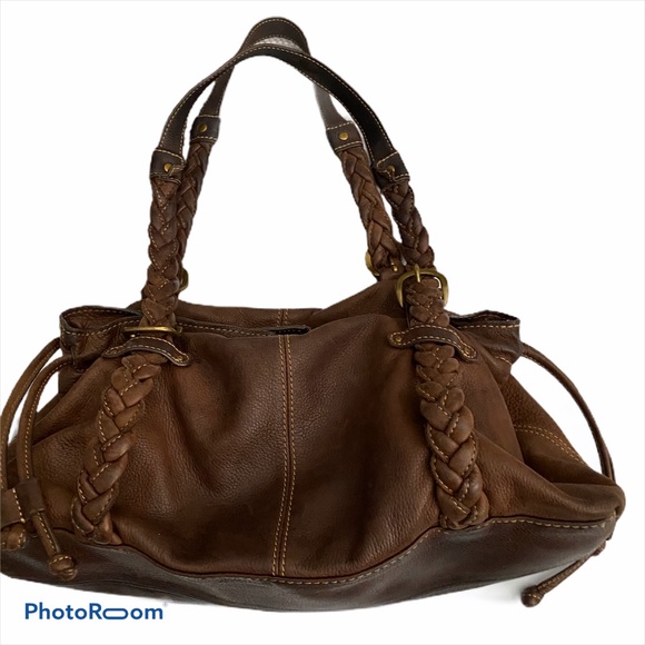 Fossil sinch top leathet shoulder bag braided - Picture 2 of 5